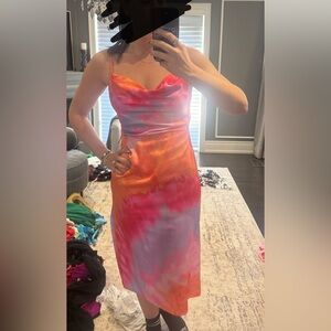 Fitted Multicolor Dress- knee length
